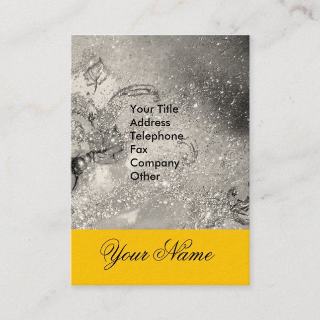 CARTE DE VISITE JARDIN DES OMBRES PERDUES -MONOGRAMME DE POUSSIÈRE (Devant)