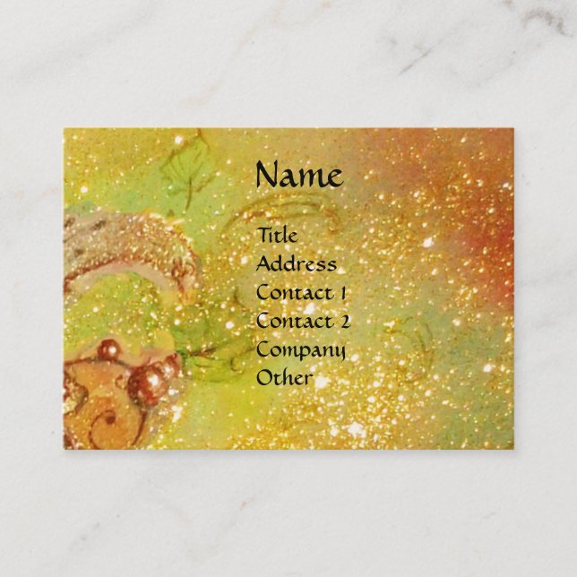 CARTE DE VISITE JARDIN DES OMBRES PERDUES - NAKES ET IGUANAS (Devant)