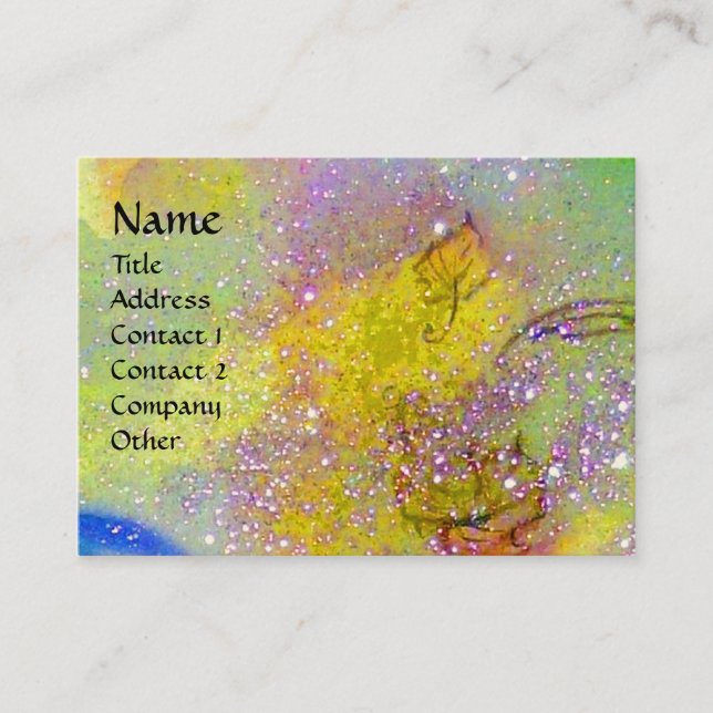 CARTE DE VISITE JARDIN DES OMBRES PERDUES - PLANTE BUTTERFLY (Devant)