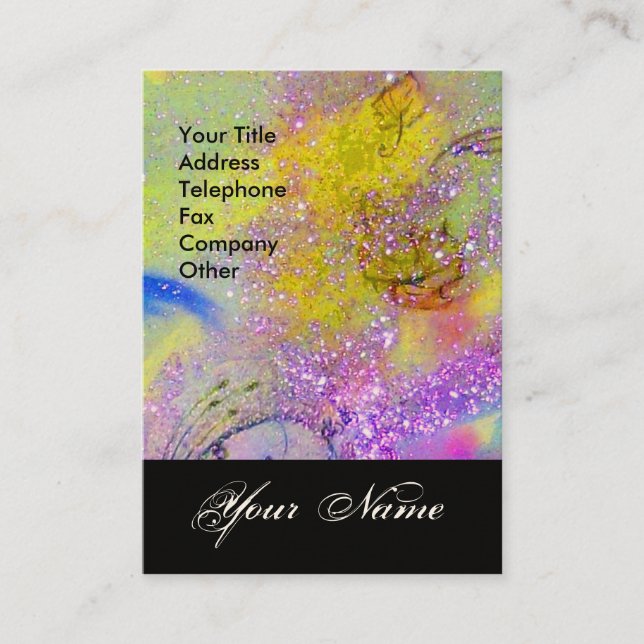 CARTE DE VISITE JARDIN DES OMBRES PERDUES STAR DUST MONOGRAM 1 (Devant)