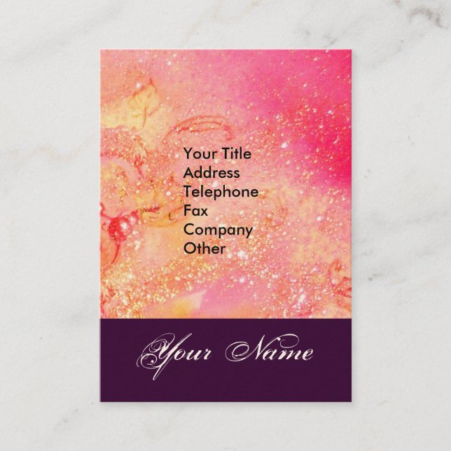 CARTE DE VISITE JARDIN DES OMBRES PERDUES STAR DUST MONOGRAM 1 (Devant)