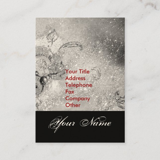 CARTE DE VISITE JARDIN DES OMBRES PERDUES STAR DUST MONOGRAM 1 (Devant)