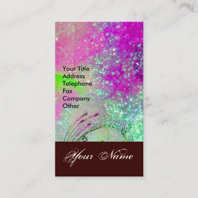 CARTE DE VISITE JARDIN DES OMBRES PERDUES STAR DUST MONOGRAM 1 (Devant)