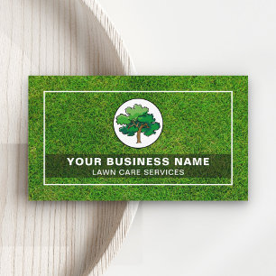 Carte De Visite Jardin du logo de Green Tree Landscaping Lawn Care