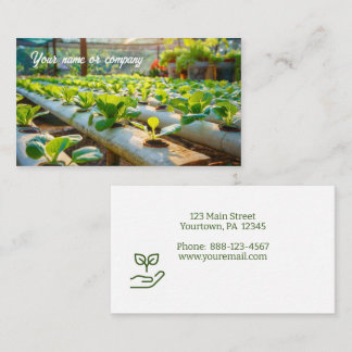 Carte De Visite Jardin hydroponique