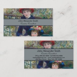 Carte De Visite Jardin Paysager des Sœurs Renoir dans un Style Cot
