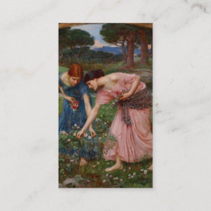 Carte De Visite Jardin Romantique Vintage Femmes Préraphaélite
