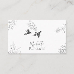 Carte De Visite Jardin Simple Joli Oiseaux et Branches