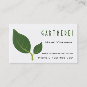 Carte De Visite Jardinage