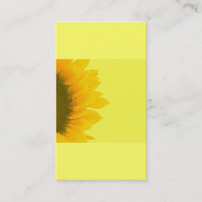 Carte De Visite Jardinage holistique de tournesol de | (Devant)
