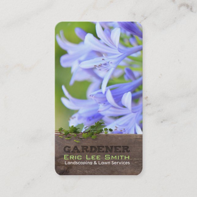 Carte De Visite Jardinier (Devant)