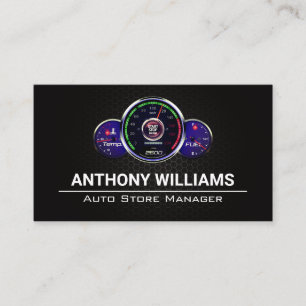 Carte De Visite Jauges du compteur de vitesse automatique   Fibre