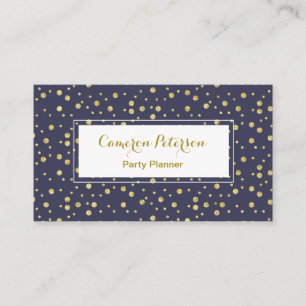 Carte De Visite Jaune bleu - Jaune Dots