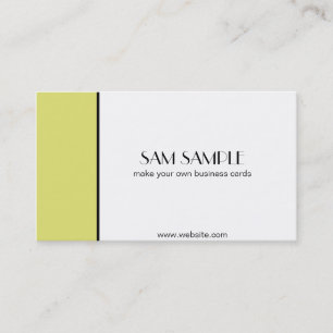 Carte De Visite Jaune jaune canari