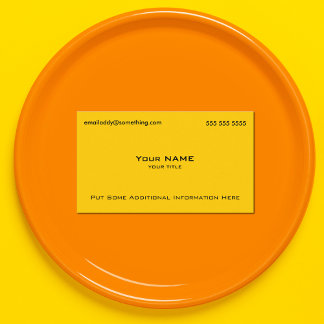 Carte De Visite Jaune moderne