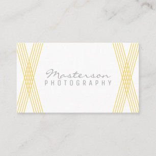 Carte de visite Jaune moderne déco