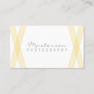 Carte de visite Jaune moderne déco