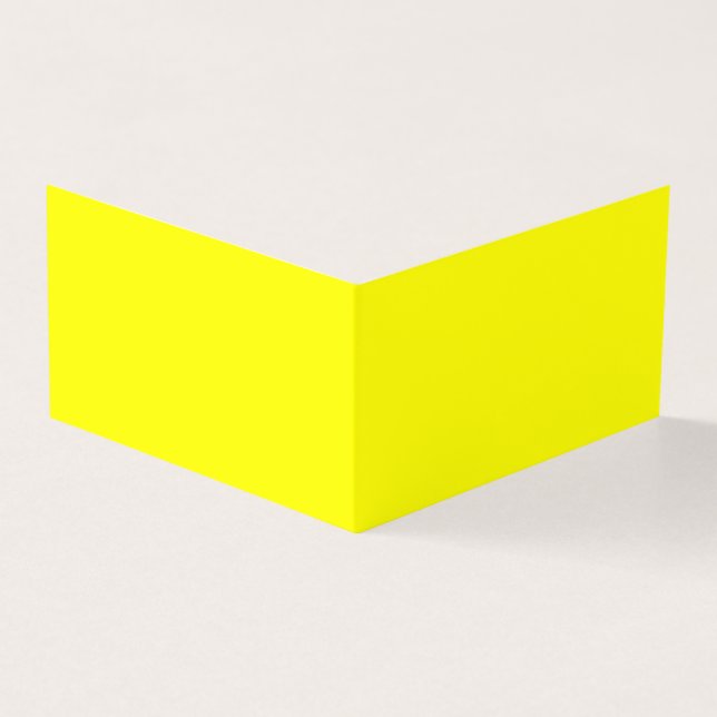 Carte de visite jaune pliée (Extérieur)