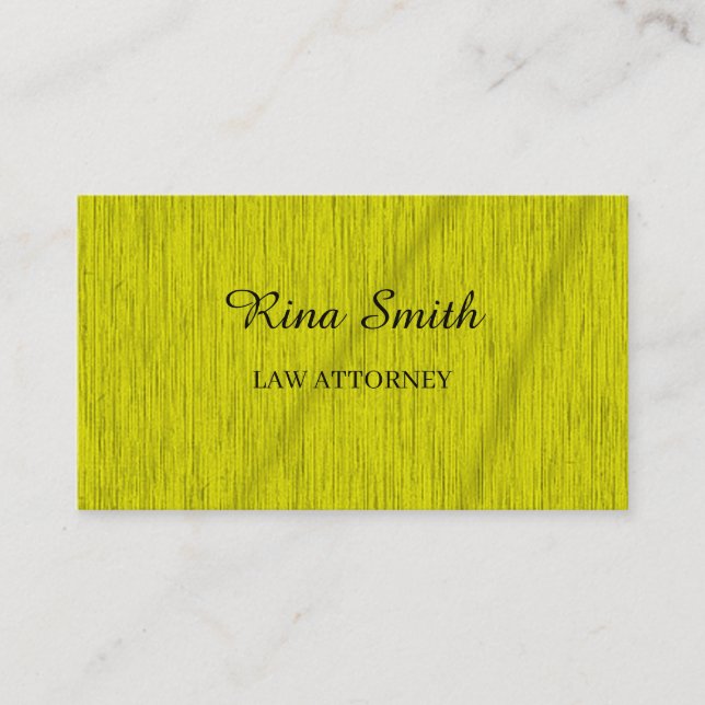 Carte De Visite Jaune texturé (Devant)