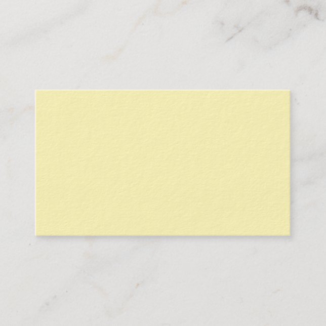 Carte De Visite Jaune victorien - Jaune clair Modèle blanc (Devant)