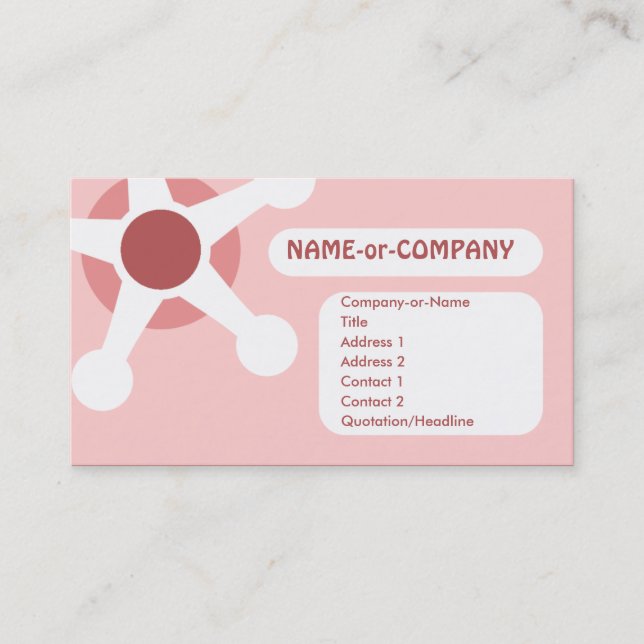Carte De Visite jax rose (Devant)