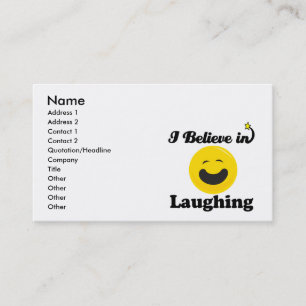 Carte De Visite je crois à rire