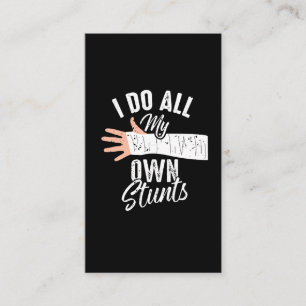 Carte De Visite Je Fais Toutes Mes Propres Têtes Bone Stuntman Écl