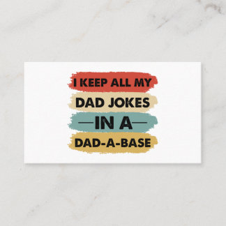 Carte De Visite Je Garde Tout Mon Père Plaisanter Dans Un Papa-A-B