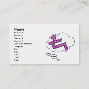 Carte De Visite Je jouerais plutôt les dominos 5