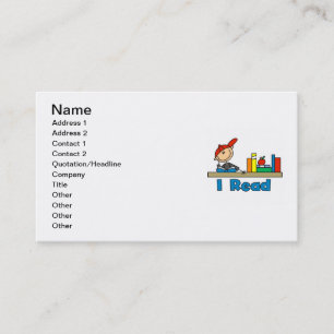 Carte De Visite Je lis