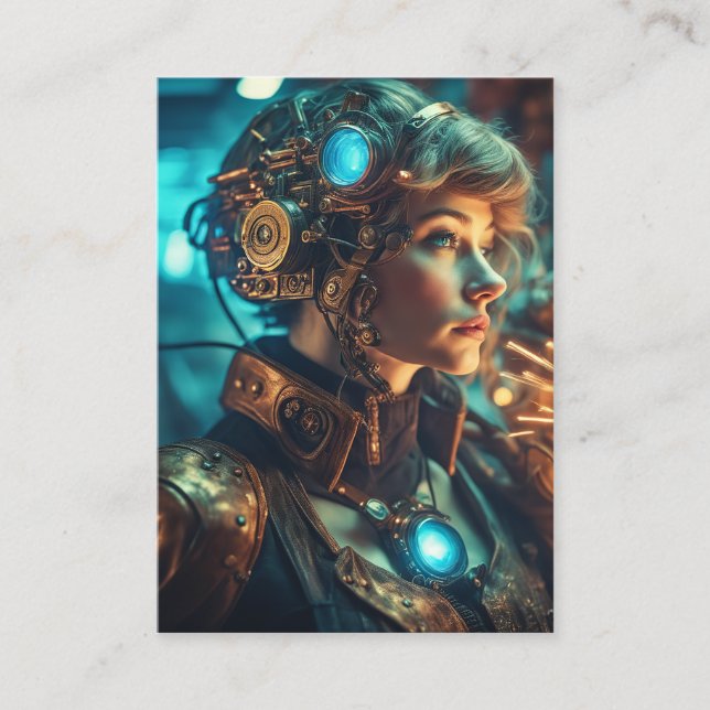 Carte De Visite Je rêve d'un super-héros fort et puissant, (Devant)