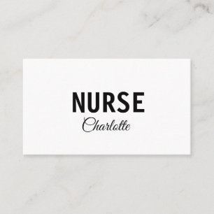 Carte De Visite Je suis infirmière experte médical ajoutez votre n