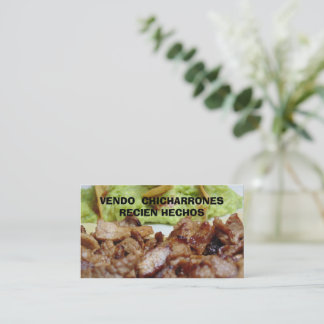 Carte De Visite Je vends des chicharrons