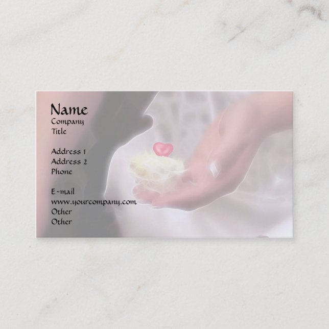 Carte De Visite Je vous donne mon coeur ! (Devant)