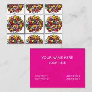 Carte De Visite Jelly Bean Colorful Jelly Bean