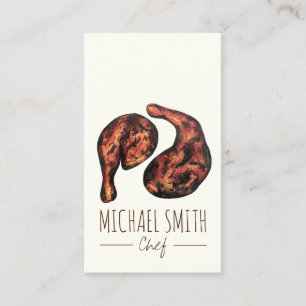 Carte De Visite Jerk Chicken Caraïbes West Indian Jamaicain