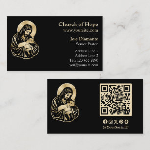 Carte De Visite Jésus Berger Attentionné
