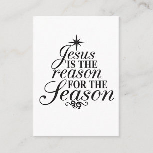 Carte De Visite Jésus Est La Raison Pour La Saison Noël