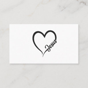 CARTE DE VISITE JESUS HEART