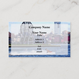 Carte De Visite Jet Skiing près de l'horloge Colgate