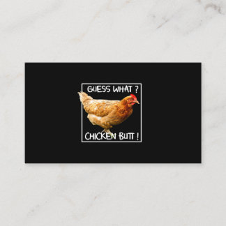 Carte De Visite Jeter Les Dons De Poulet De Hen Devine Ce Bouton D
