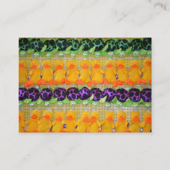 Carte De Visite Jeu Carnaval Jeu Plush Turtle Toy Prix Animaux (Devant)