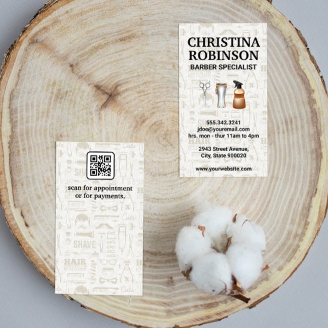 Carte De Visite Jeu d'outils Barres | Code Qr (Créateur téléchargé)