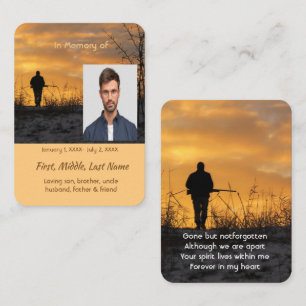 Carte De Visite Jeu Stalking de chasse Memorial Hunter
