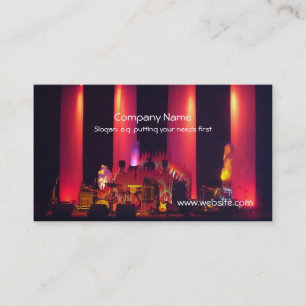 Carte De Visite Jeux du DJ avant bande vivante