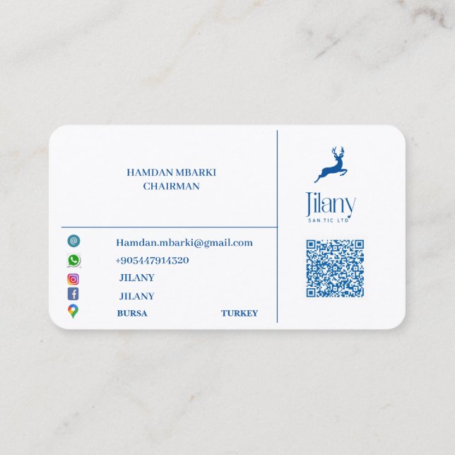 Carte de visite JILANY (Dos)