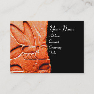 CARTE DE VISITE JOINT ÉGYPTIEN ANTIQUE DE CIRE D'APICULTEUR