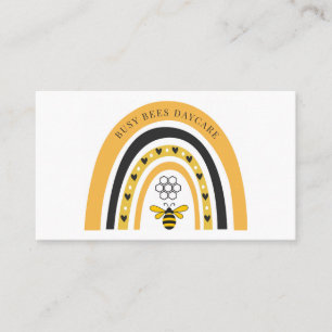 Carte De Visite Joli Boho Abeille Arc-en-ciel
