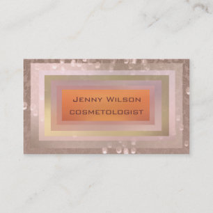 Carte De Visite Joli chic moderne damask bokeh