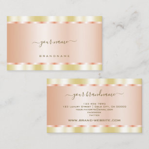 Carte De Visite Joli Gold et Rose Gold Effet Luxe et moderne
